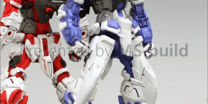 PRE ORDER: Super G 1/100 MG MBF-P03 Astray Red/Blue Frame Resin Conversion Kit (Refined Recast)