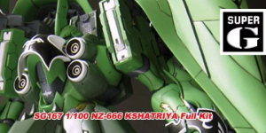 PRE ORDER: Super G 1/100 MG NZ-666 Kshatriya Ver. Neograde/SMS Full Resin Kit with Metal Parts (Refined Recast)
