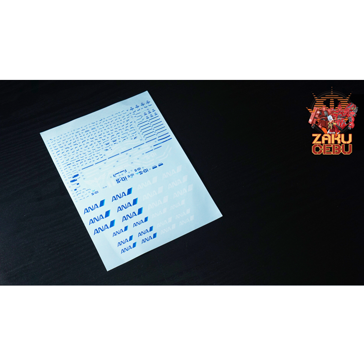 Wilson's Custom Waterslide Decals 1/100 MG Sazabi Ver Ka (ANA Version