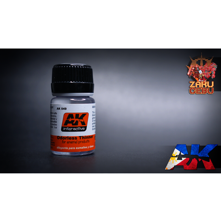 AK Interactive Odorless Tupertine Enamel Thinner 35 mL Zaku Cebu